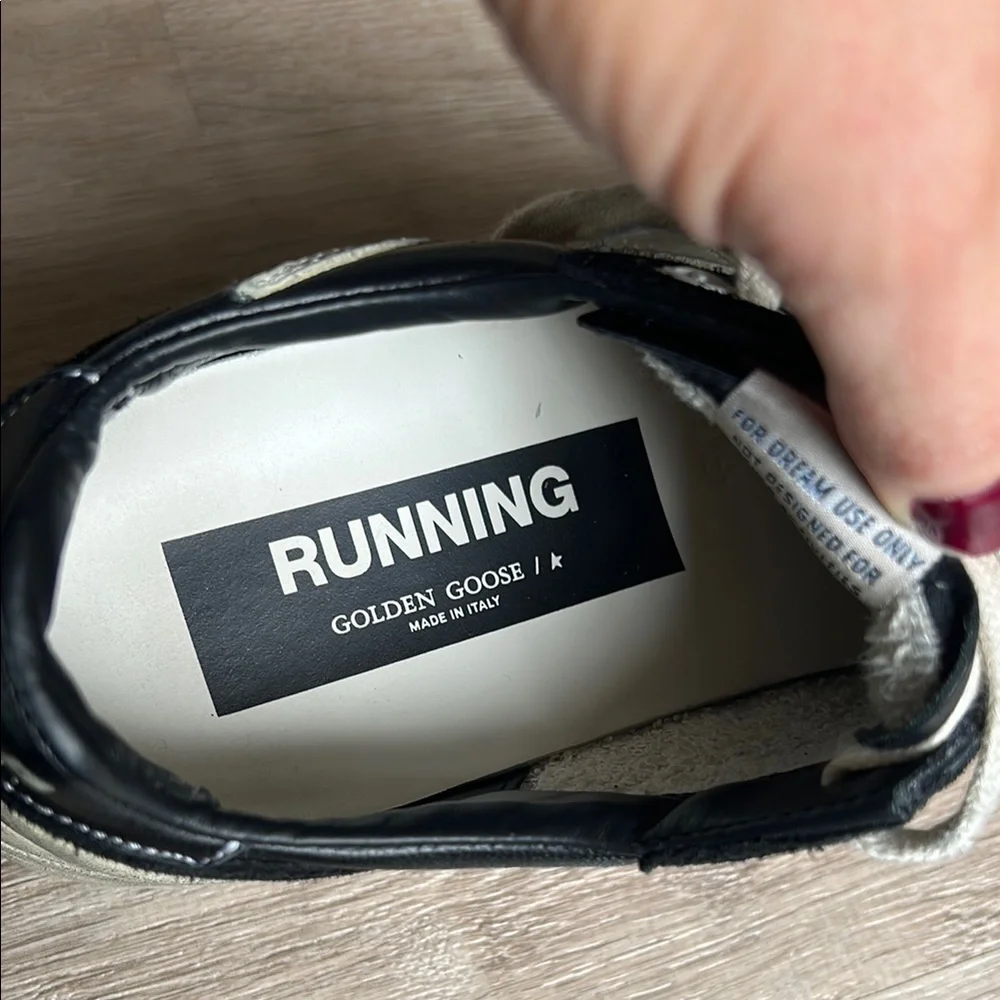 Golden Goose Women's Running Sole in black nappa and suede GGDB sz 37 - Picture 8 of 16